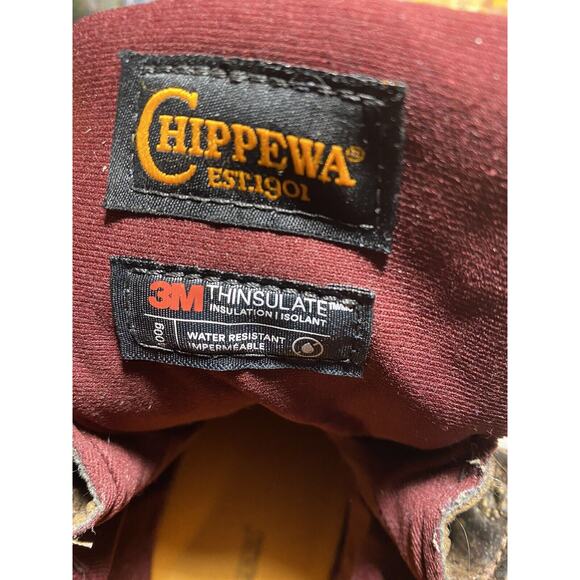 Chippewa 29416 Bay Apache Utility Waterproof Insulated Size 12 E no steel toe main image 13